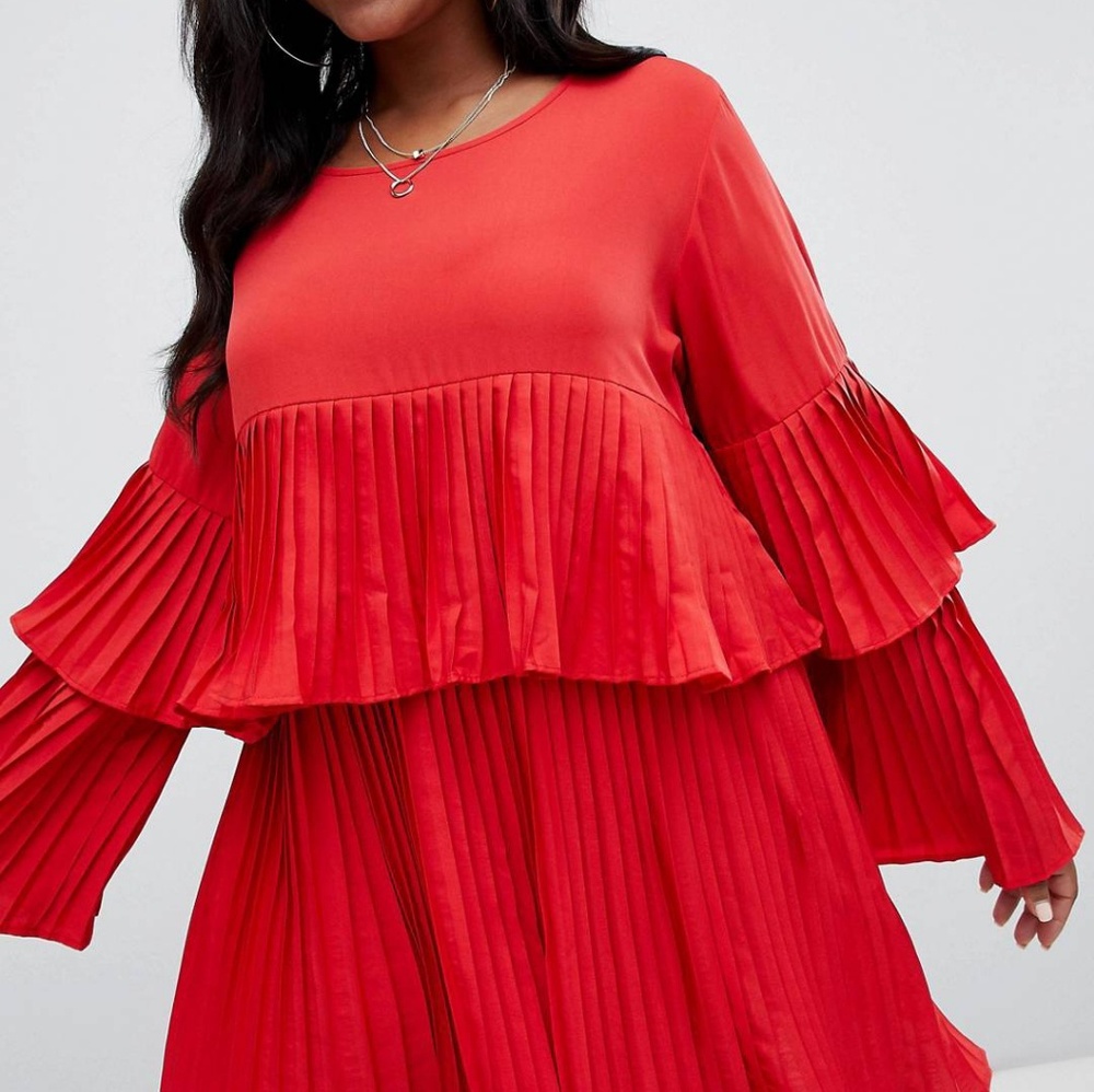 Swingy red Asos dress